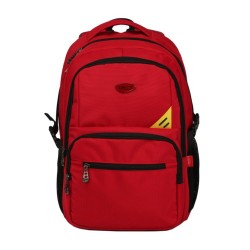 Ghiozdann Adolescenti Daco, Model GH641 cu Sectiune pentru Laptop, 3 Compartiment, 4 Fermoaree, Dimensiune 460x330x200 mm, Culoare Rosu