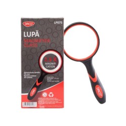 Lupa Daco, Dimensiune Lentila 75 mm, Zoom 2.5, Material Plastic, Culoare Negru/Rosu Lupa Daco, Dimensiune Lentila 75 mm, Zoom 2.5, Material Plastic, Culoare Negru/Rosu