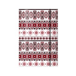 Mapa din Carton Laminat cu Elastic, Model Traditional