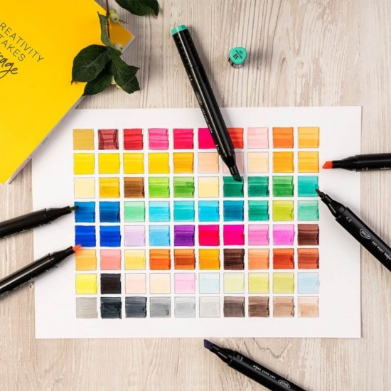 Marker Grafic Daco, Model Art Duet, 80 Buc/Set