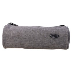Penar Tip Borseta Daco cu Fermoar, Model Clasic, Dimensiuni 21x7x7 cm, Material Poliester, Culoare Gri