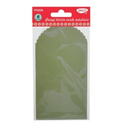 Punga din Hartie Daco, Dimensiune 13x23,5 cm, Culoare Verde Masliniu