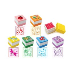 Stampila Tusata Daco, Model Joy, Material Plastic, Dimensiuni 2.17x2.17 cm