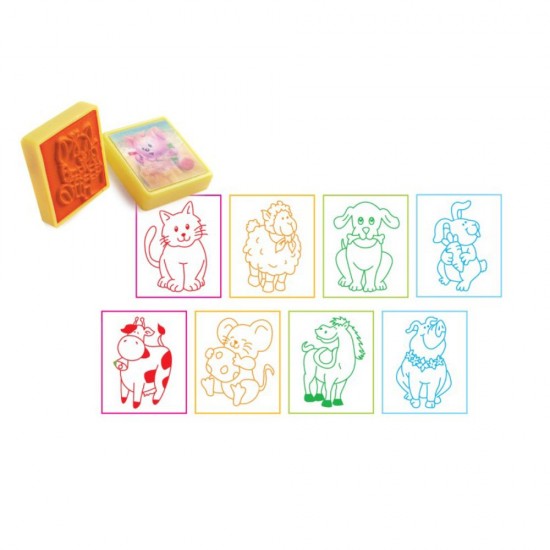 Stampila Tusata Daco, Model Ograda Vesela, Material Plastic, Dimensiuni 2.4x2.9 cm