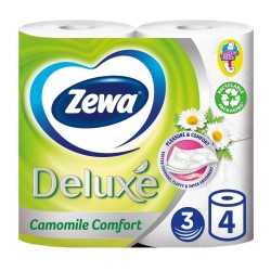 Hartie Igienica Zewa Deluxe Camomile Comfort, 3 Straturi, 4 Buc Hartie Igienica Zewa Deluxe Camomile Comfort, 3 Straturi, 4 Buc
