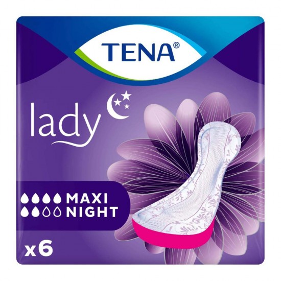 Absorbante Tena Lady Maxi Night, 6 Buc