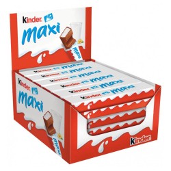 Batoane de Ciocolata cu Lapte Kinder Maxi Chocolate, 36 Buc/Set Batoane de Ciocolata cu Lapte Kinder Maxi Chocolate, 36 Buc/Set