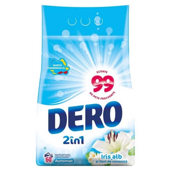 Detergent Automat Dero 2 in 1 Iris Alb, 6 Kg