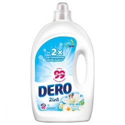Detergent Lichid 2 in 1 Dero Iris Alb, 2 L Detergent Lichid 2 in 1 Dero Iris Alb, 2 L