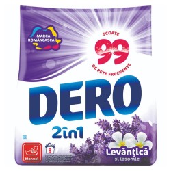 Detergent Manual Dero 2 in 1 Lavanda, 400 g Detergent Manual Dero 2 in 1 Lavanda, 400 g