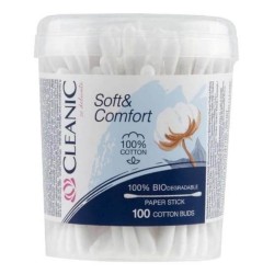 Betisoare de Urechi Cleanic Soft & Confort, 100 Buc Betisoare de Urechi Cleanic Soft & Confort, 100 Buc