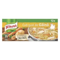 Knorr Cub, Gust de Gaina, 12 x 9 g Knorr Cub, Gust de Gaina, 12 x 9 g