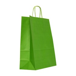 Set 100 de Pungi Cadou Model Verde Deschis, 20x9x25 cm