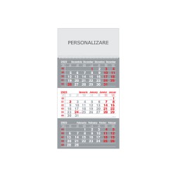 Calendar de Perete Triptic ROEN, 12 Pagini, Format 30x43 cm,Carton 150 g DCM, Tipar 4 Culori, Spira Metalica, Suprafata Imprimabila 30 x 14.5 cm, Fundal Calendar Gri Calendar de Perete Triptic ROEN, 12 Pagini, Format 30x43 cm,Carton 150 g DCM, Tipar 4 Culori, Spira Metalica, Suprafata Imprimabila 30 x 14.5 cm, Fundal Calendar Gri