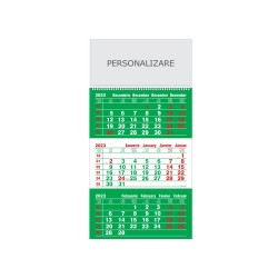 Calendar de Perete Triptic Standard + Cursor Selectare, 12 Pagini, Format 32x48 cm, Carton 115 g DCM, Tipar 2 Culori, Spira Metalica, Suprafata Imprimabila 32 x 15,5 cm, Fundal Calendar Verde Calendar de Perete Triptic Standard + Cursor Selectare, 12 Pagini, Format 32x48 cm, Carton 115 g DCM, Tipar 2 Culori, Spira Metalica, Suprafata Imprimabila 32 x 15,5 cm, Fundal Calendar Verde