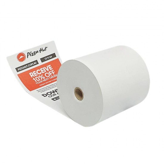 Role Termice Personalizate, Tipar 2 Culori, 80mm x 80m, Hartie Termica 48 gr/m2