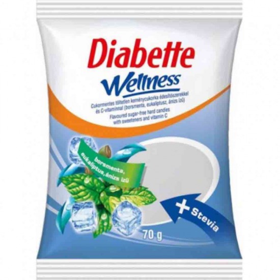 Dropsuri Diabette Wellness Mentol, 70 g