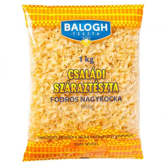 Paste Fara Oua Balogh Patrate Ondulate, 1000 g