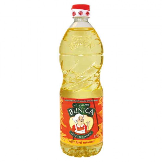Ulei de Floarea Soarelui Bunica pentru Prajit, 1 L