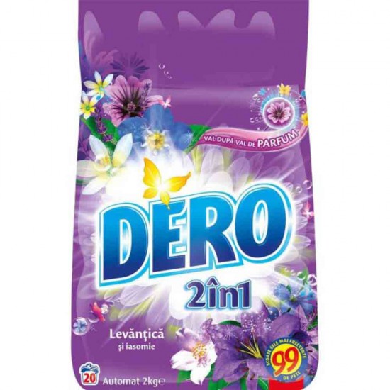 Detergent 2 in 1 Dero Automat, Levantica, 2 Kg