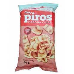 Chips de Cereale Cba Piros Bacon, 60 g Chips de Cereale Cba Piros Bacon, 60 g