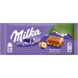 Ciocolata Milka cu Alune, 100 g