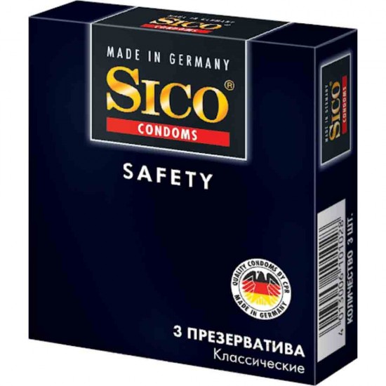Prezervative Sico Safety, 3 Buc