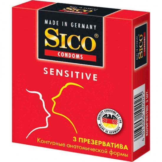 Prezervative Sico Sensitive, 3 Buc