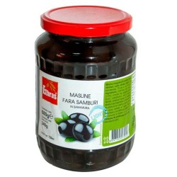 Masline Negre Ethras Fara Samburi, 720 ml