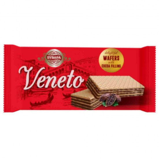 Napolitane Veneto cu Crema de Cacao, 65 g