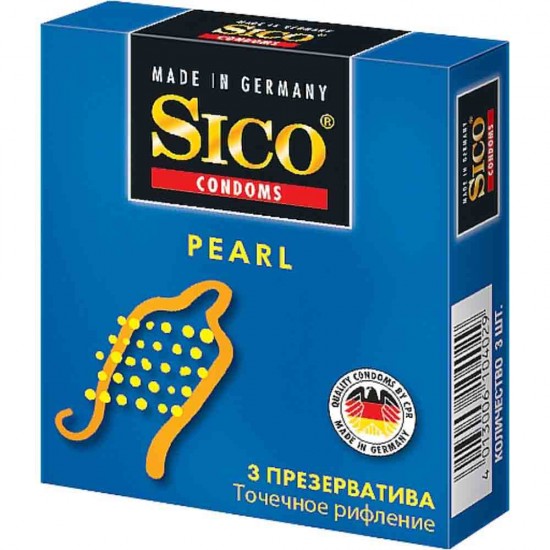 Prezervative Sico Pearl, 3 Buc