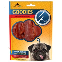 Recompense pentru Caini 4DOG Goodies, Duck Jerky Tenders, 100 g