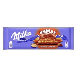 Ciocolata Milka Mmmax cu Caramel si Crema de Alune, 276 g