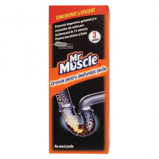 Granule Desfundare Tevi Mr. Muscle, 250 g