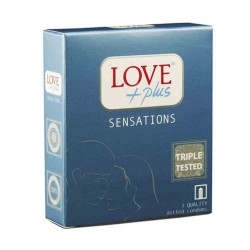 Prezervative Love Plus Sensation, 3 Buc