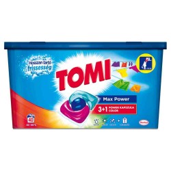 Capsula de Spalat Tomi 3+1 Power Caps, pentru Haine Colorate, 40 de Spalari
