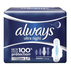 Absorbante Always Ultra Night, Cantitate 7 Buc/Pachet Absorbante Always Ultra Night, Cantitate 7 Buc/Pachet