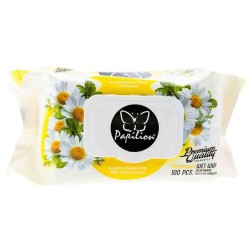 Servetele Umede cu Capac Papilion Chamomile, 100 Buc/Pachet Servetele Umede cu Capac Papilion Chamomile, 100 Buc/Pachet