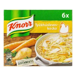 Baza pentru Mancaruri Knorr Cuburi cu Gust de Gaina, 60 g