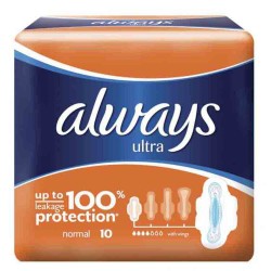 Absorbante Always Ultra Normal Plus, Cantitate 10 Buc/Pachet Absorbante Always Ultra Normal Plus, Cantitate 10 Buc/Pachet
