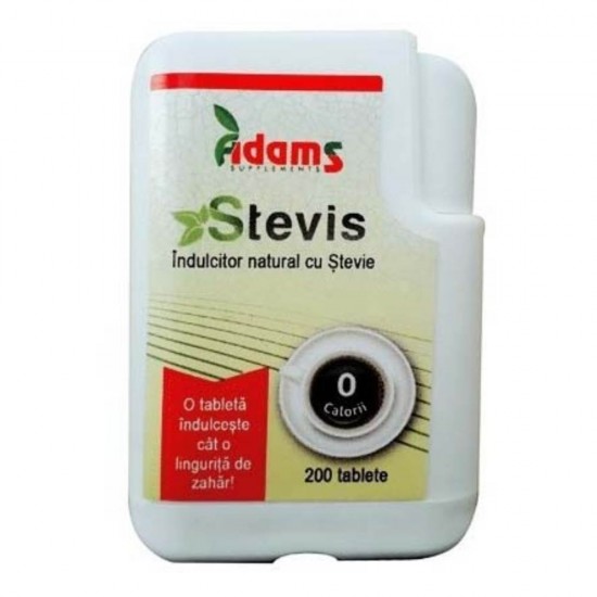 Indulcitor Tablete Stevis Adams, 200 Buc/Cutie