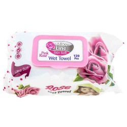 Servetele Umede cu Capac Mike Line Pink Rose, 120 Buc/Pachet