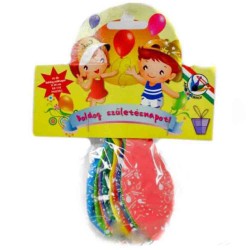 Baloane Aniversare Colorate pentru Copii, 300 mm, 10 Buc