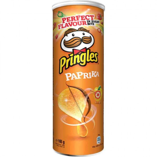 Chipsuri Pringles cu Paprika, 165 g