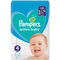 Scutece Pampers Baby, Marimea 4, 9-14 Kg, 25 Buc