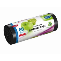 Saci Menajeri Ecologici cu Snur Stella, 60 L, 10 Buc Saci Menajeri Ecologici cu Snur Stella, 60 L, 10 Buc