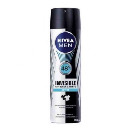 Deodorant Spray Nivea Men Black & White Active, 200 ml