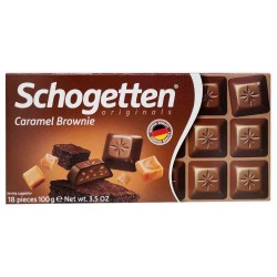 Ciocolata Neagra Schogetten Caramel Brownie, 100 g