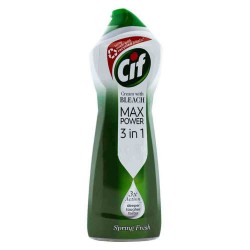 Crema Abraziva pentru Suprafete Cif Max Power 3 in 1 Spring Fresh, 750 ml Crema Abraziva pentru Suprafete Cif Max Power 3 in 1 Spring Fresh, 750 ml