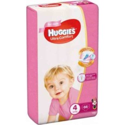 Scutece Huggies Ultra Comfort Mega Girl Nr. 4, 8-14 Kg, 66 Buc